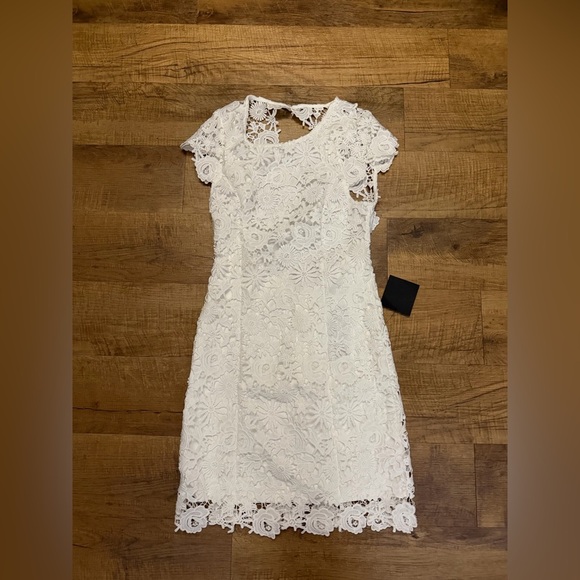 Lulus Romance Language White Backless Lace Dress - Picture 4 of 5